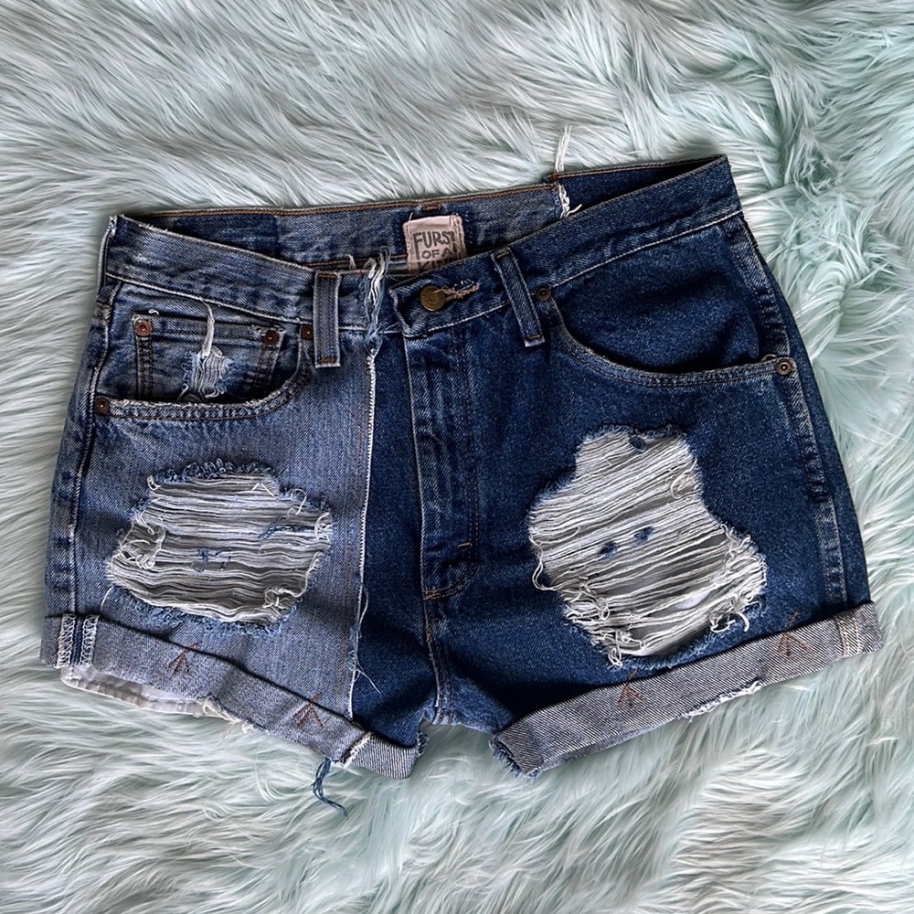 MOVING SALE! LF (Furst Of A Kind) Denim Shorts - OS